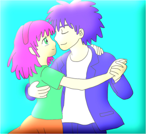 humanized amy and sonic by frogtable125