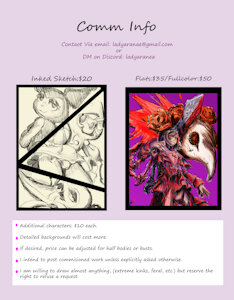 Commission Sheet by LadyAranea