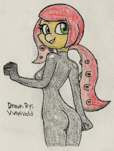 Callie Poses in a Latex Catsuit by VulpivoidRubber