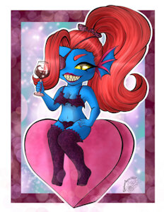 Chibi Undyne by Xan151