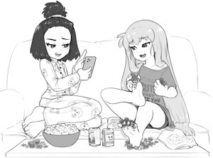 Rem and Matilda's sleepover by AlloyRabbit