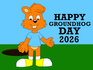 happy groundhog day 2026 by CartoonFoxArt2002