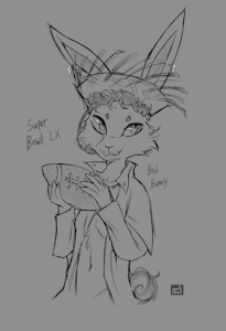Bad Bunny Doodle by SpecAlmond