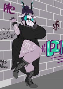 Com @azaleathewitch - Wall Flower by 4te