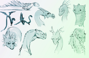 Lindworm Sketches pt.3 by Slate