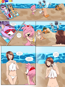 Sonic Beach Comic by WhatsItToYa