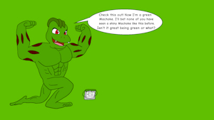 A Green Machoke by FurryTilde