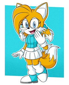 Miles "Tails" Prower genderswap - Millie "Tailsko" Prower by Slaan6