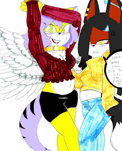 Darcy and Opal by EROSART