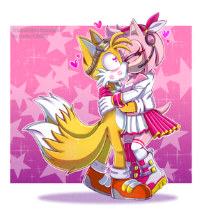 Tails x IdolAmy (Commission) by Lupita13