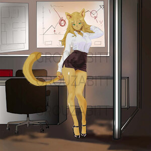 Sensual cat by grouzabitt