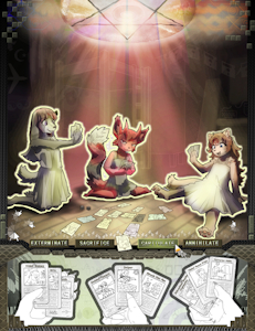 Sophia, Satin & Evadam - 014 - "Illuminati Card Game" by Satanist