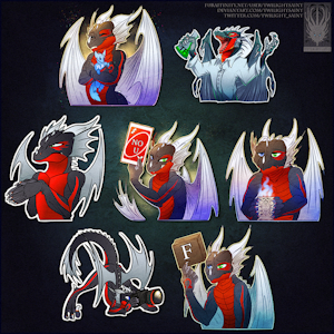 Sticker Pack Comish - F In The Chat by TwilightSaint