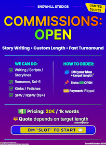 COMMISSIONS OPEN - LIMITED SLOTS by Snowball777