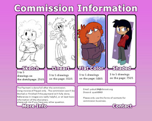 Commission Price Sheet + Info by gummytoads