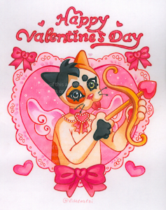 [OC] Valentine's Day Illustration by littlealzi