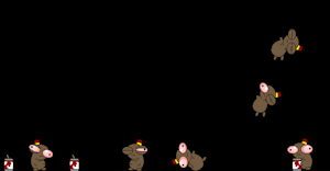 stinky bean shimeji by knives666