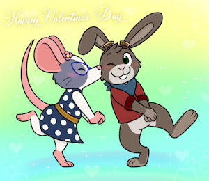 Valentines Day: Roobles + Floofy by Nishi