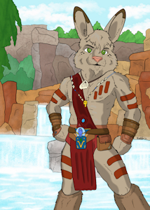 Barbarian at the Oasis by wielder13