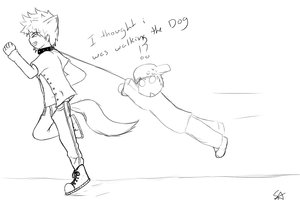 Walking my dog? by MonzterKai