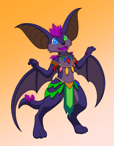 Luna The Crystal Bat by Grisouille