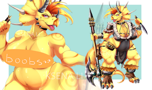 NEW OC - Triceratops [SOLD] by KsenaLi