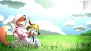 Maid Marian and Skippy by Daaberlicious