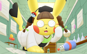 PH D. and her miniaturized test subject by Zeevee