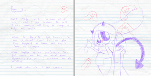 Kia's journal page 1 by Rileybunnybuns