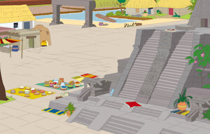 City aztec smurfs by vasan