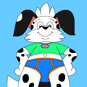 Nelson the Dog in Undies Shot by CartoonFoxArt2002