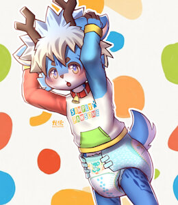 Pretend Again Deer Boy by xiaoahwei