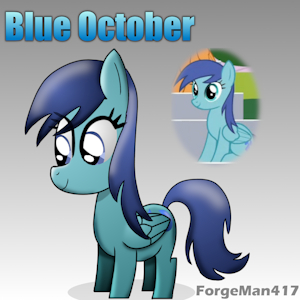 MLP Background Pony - Blue October by ForgeMan417