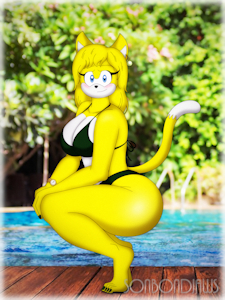 Carrie The Poolside Babe (New Hairdo For Carrie) by Silverfantastic