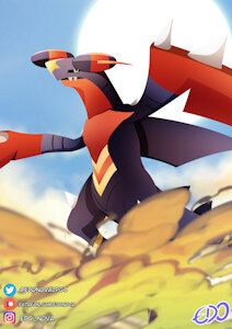 Mega Garchomp Z - Jet Dragon by edonova