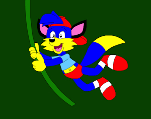 Alex the Fox Swinging on the Vine by ToonArtistsLover