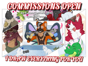 Commissions OPEN - Feed a disabled Artist by fennekfuchs