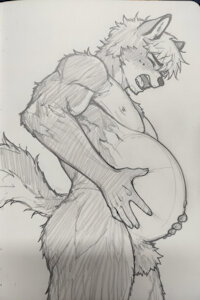 Grrr&hellip; ngh! Breed me &rsquo;til I burst, you filthy alpha! by LouSinger