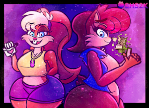 Sally and Lola Birthday Pic by SuperHyperSonic2000