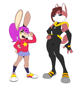 Panty and (Unnamed Dog OC) by PantyRanger