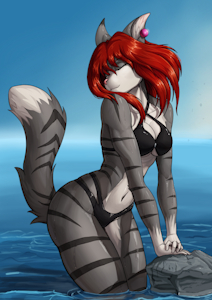 Wynona in water by Zaowl