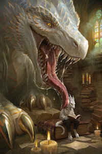 The Library Guardian by Alaiaorax