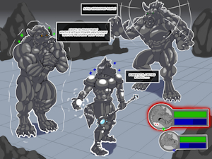 cave battle! by heartlessfang