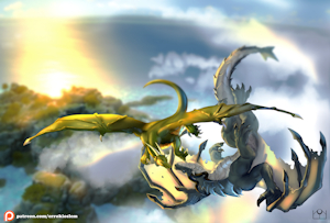 Couple dragons by ErroKioslem
