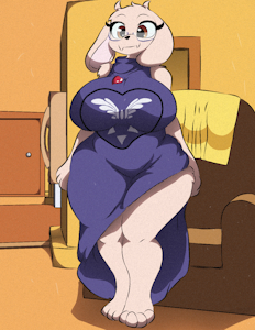 Toriel almost ready for church! by catonium
