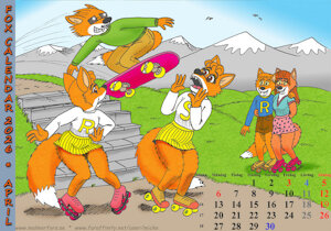 Fox Calendar 2026 - April by Micke
