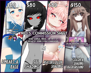 Commission Sheet (OPEN) by NioFloofArtist