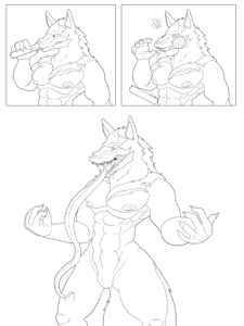 Commission - Tongue Potion by WolfgerLynel