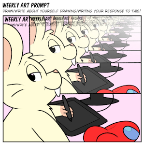 Weekly Prompt: Draw yourself drawing by Nishi