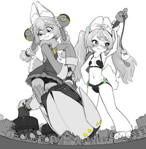 big battle buns by AlloyRabbit